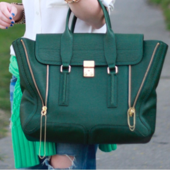 3.1 Phillip Lim Large Pashli Satchel Jade Green - Picture 2 of 11